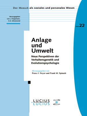 cover image of Anlage und Umwelt